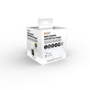 Solight 1z + USB A+C 20W PD vestavná zásuvka s posuvným víčkem, 2m, matná bílá PP124CW-PD20