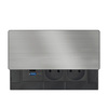 Solight vestavný blok zásuvek s posuvným krytem, 2 zásuvky, USB A+C 20W PD, 2m, stříbrný PP128C-PD20