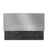 Solight vestavný blok zásuvek s posuvným krytem, 2 zásuvky, HDMI, USB A+C 20W PD, 2m, stříbrný PP128C-PD20-HDMI