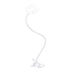 Solight LED stmívatelná stolní lampička s klipem bílá, 300lm, nastavitelná teplota světla, USB WO66-W