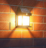 Solight LED solární lucerna nástěnná, teplá bílá, 12x17cm, černá WL918
