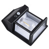 Solight LED solární lucerna nástěnná, teplá bílá, 12x17cm, černá WL918