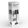 Solight LED nabíjecí lampička Lucca, 120lm, změna CCT, stmívání, černá WO69-B