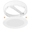 Solight LED mini panel koupelnový 2v1, 3CCT, podhledový/přisazený, 12W, 1020lm, IP54, bílá, kulatý WD240-W