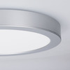 Solight LED mini panel koupelnový 2v1, 3CCT, podhledový/přisazený, 18W, 1530lm, IP54, stříbrná, kulatý WD242-S
