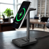 Solight stolní nabíječka 3v1, Qi2, MagSafe kompatibilní SSWC02