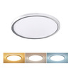 Solight LED osvětlení Acate s ochranou proti vlhkosti, IP54, 24W, 2160lm, 3CCT, 30cm, stříbrná WO826