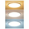 Solight LED osvětlení Acate s ochranou proti vlhkosti, IP54, 24W, 2160lm, 3CCT, 30cm, stříbrná WO826