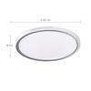 Solight LED osvětlení Acate s ochranou proti vlhkosti, IP54, 24W, 2160lm, 3CCT, 30cm, stříbrná WO826