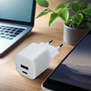 Solight USB-C + USB-A fast charger GaN 20W PD DC77