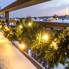 Solight LED vánoční girlanda s jehličím, 7m, 112x LED, časovač, 230V, IP44 1V299