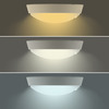 Solight LED venkovní osvětlení se senzorem, 3 CCT,  15/18/20W, 1800lm, 22cm, 2v1 - bílý a černý kryt WO780-2