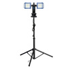 Solight duální teleskopický přenosný LED reflektor se zásuvkou, 2x30W, 5400lm, 4000K, 62-152cm, IP54 WM-60W-FVP