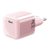 Solight 33W GaN fast charge USB-C adaptér, růžový DC74P