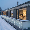 Solight LED vánoční girlanda, rampouchy, 400 LED, 20m, IP44, studené bílé světlo 1v404-CW