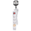 Solight prodlužovací přívod, 5 zásuvek, bílý, vypínač, 3m PP52