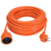 Solight prodlužovací přívod - spojka, 1 zásuvka, 20m, 3 x 1,5mm2, oranžová PS07