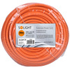 Solight prodlužovací přívod - spojka, 1 zásuvka, 30 m, 3 x 1,5mm2, oranžová PS08