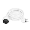 Solight prodlužovací přívod - spojka, 1 zásuvka, 10m, 3 x 1,5mm2, bílá PS06