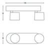Philips 56242/48/16 Star bodové LED svítidlo 2x4,5W 1000lm 2700K stmívatelné IP20, hliník