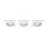 Zapuštěné bodové podhledové svítidlo Philips Enneper set 3ks 50193/31/PN bílé