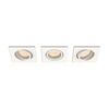 Zapuštěné bodové podhledové svítidlo Philips Enneper set 3ks 50193/31/PN bílé