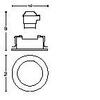 Zapuštěné bodové podhledové svítidlo Philips Donegal 50391/17/PN matný chrom