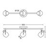 LED Bodové svítidlo Philips Rivano 50613/30/P0 3x4,3W černé 2700K