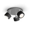 Philips Ferano bodové svítidlo LED 3x4,3W 1290lm 2700K IP20, černá