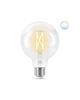 LED Žárovka WiZ Tunable White Filament 8718699786694 E27 G95 6,7-60W 806lm 2700-6500K, stmívatelná