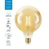 LED Žárovka WiZ Tunable White Filament Amber 8718699786816 E27 G125 6,7-50W 640lm 2000-5000K, stmívatelná