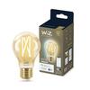 LED Žárovka WiZ Tunable White Filament Amber 8718699787219 E27 A60 6,7-50W 640lm 2000-5000K, stmívatelná