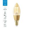 LED Žárovka WiZ Tunable White Filament Amber 8718699787257 E14 C35 4,9-25W 370lm 2000-5000K, stmívatelná