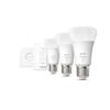 Hue Bluetooth LED White set 3ks žárovek Philips + Hue Bridge můstek + dálkový ovladač Hue Switch 8719514289130 E27 A60 9,5W 1055lm 2700K stmívatelné