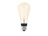 Hue Bluetooth LED White Ambiance filamentová žárovka Philips 8719514301504 E27 ST72 7W 550lm 2200-4500K černá, stmívatelná