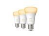 Hue Bluetooth LED White Ambiance set 3ks žárovek Philips 8719514328266 E27 A60 3x6W 3x800lm 2200-6500K bílé stmívatelné