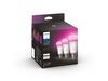 Hue Bluetooth LED White and Color Ambiance set 3ks žárovek Philips 8719514328389 E27 A60 3x6,5W 3x800lm 2000-6500K RGB bílé stmívatelné