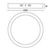LED Stropní přisazené svítidlo Philips Magneos 8719514328778 20W 1900lm 2700K IP20 28,6cm kulaté černé