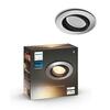 Hue White Ambiance Stropní podhledové svítidlo Philips Milliskin BT 8719514338548 LED GU10 5W 350lm 2200-6500K 230V, hliníkové kulaté s Bluetooth