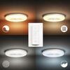 Hue LED White Ambiance Stropní koupelnové svítidlo Philips Struana BT 8719514341012 32W 2400lm 2200-6500K IP44 240V, bílé s dálkovým ovladačem a Bluetooth