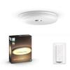 Hue LED White Ambiance Stropní koupelnové svítidlo Philips Struana BT 8719514341012 32W 2400lm 2200-6500K IP44 240V, bílé s dálkovým ovladačem a Bluetooth