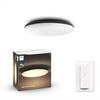 Hue LED White Ambiance Stropní svítidlo Philips Cher BT 8719514341173 33,5W 3000lm 2200-6500K 240V, černé s dálkovým ovladačem a Bluetooth