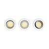 Hue Bluetooth LED White Ambiance set 3ks Zapuštěných bodových svítidel Philips Miliskin 8719514342842 GU10 3x5,7W 3x350lm 2200-6500K IP20 bílé, stmívatelné