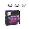 Hue Bluetooth LED White and Color Ambiance set 3ks Zapuštěných bodových svítidel Philips Centura 8719514342880 GU10 3x5,7W 3x350lm 2000-6500K RGB IP20 bílé, stmívatelné