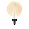 Philips HUE white LED Filament žárovka E27 G125 7W 550lm 2100K IP20, stmívatelná