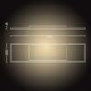 Hue LED White Ambiance Stropní panel Philips Aurelle BT8719514382664 46,5W 4200lm 2200-6500K 230V, bílý obdélník 30x120cm s dálkovým ovladačem a Bluetooth