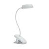 Philips Donutclip stolní LED lampa na klip 1x3W 175lm 4000K IP20 USB, krokové stmívání, bílá