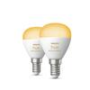 Philips HUE SET 2x WA LED Luster žárovka E14 5,1W 470lm 2200-6500K IP20, stmívatelné