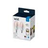 WiZ SET 2x LED žárovka E14 C37 Candle 4,9W (40W) 470lm 2700-6500K RGB IP20, stmívatelná