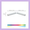 WiZ Dual Bar lineární LED svítidlo 10,5W 800lm 2200-6500K RGB IP20 30cm, bílé / sada 2ks